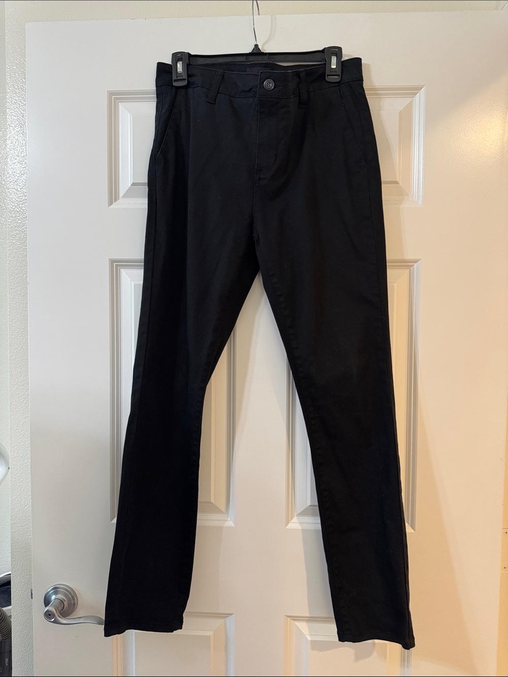 RSQ Black Men’s Chinos - Slim Straight Trousers
